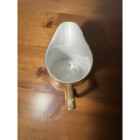 Antique Hand-Painted Nippon Creamer with Walnuts and Autumn Leaves Design - Picture 6 of 7